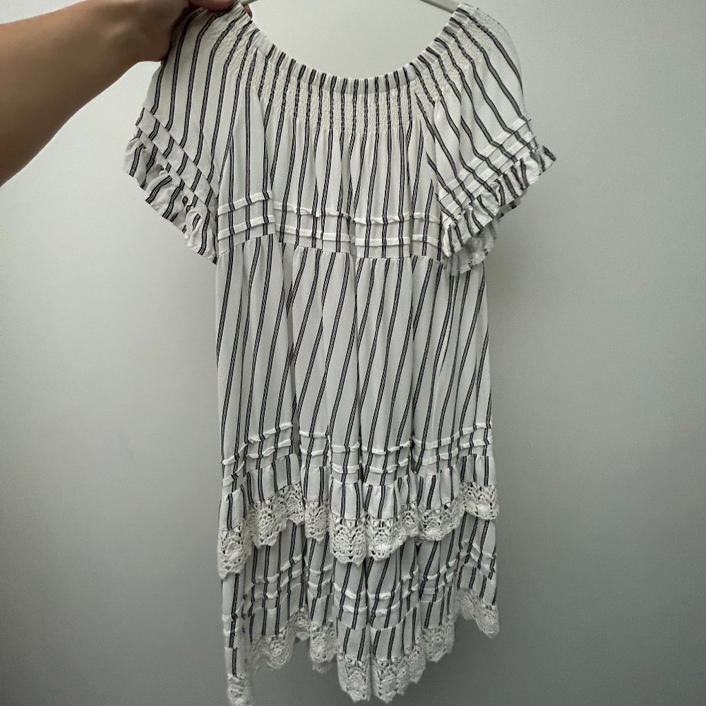 Swimsuit cover-up dress. Size Small. Striped.